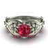Orin's The 4th Season Bridal Set Flower Ring Diamond Ring- Lauren no. 6
